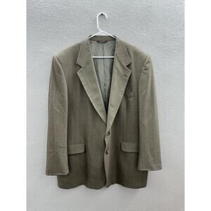 Lino Mens Suit Coat Size 46R Brown Single Breasted 2 Button Up